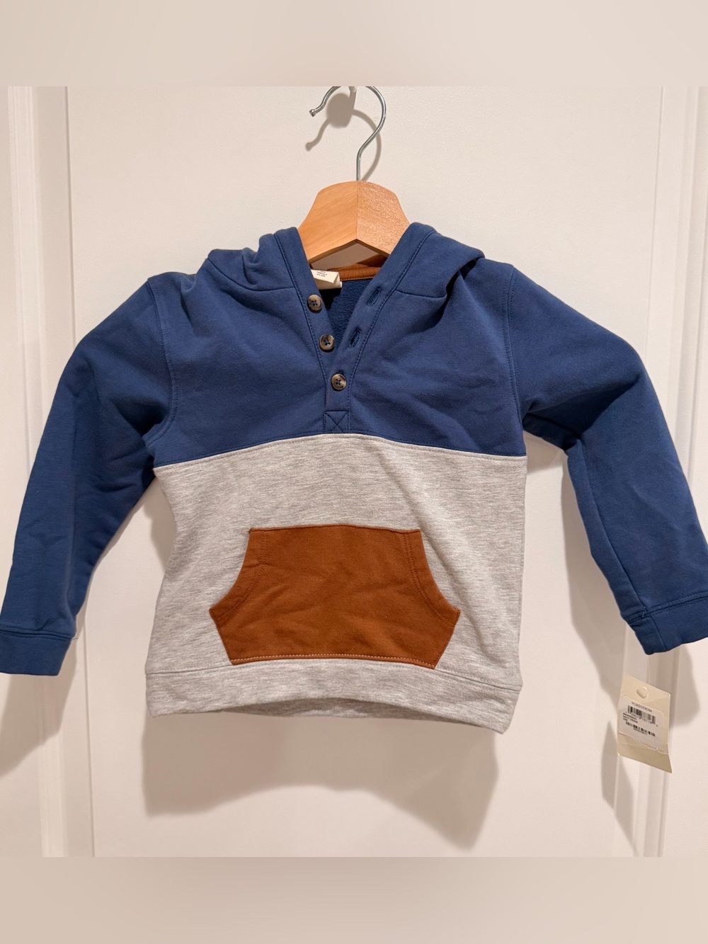 ✨ NWT Tucker + Tate Boys 24M Navy Gray Hooded Pullover